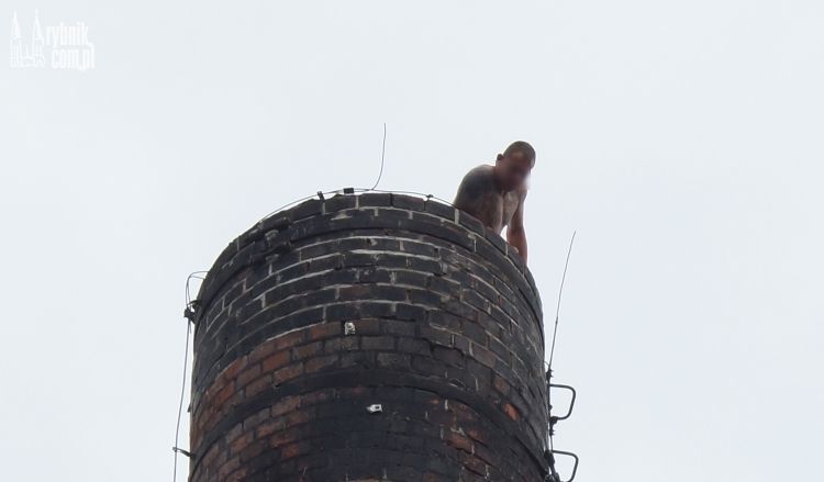 Akcja służb w centrum Rybnika: mężczyzna wspiął się na komin, Adam Gottscholl, Bartłomiej Furmanowicz