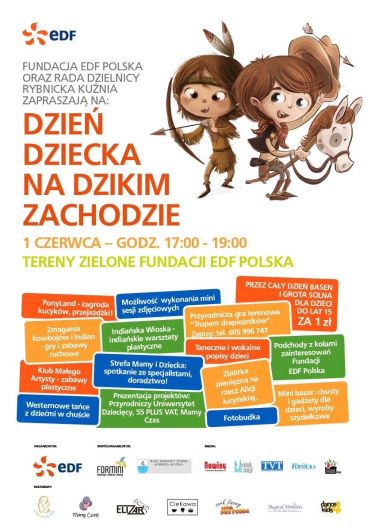 Dzień Dziecka na Dzikim Zachodzie w Fundacji EDF Polska, 