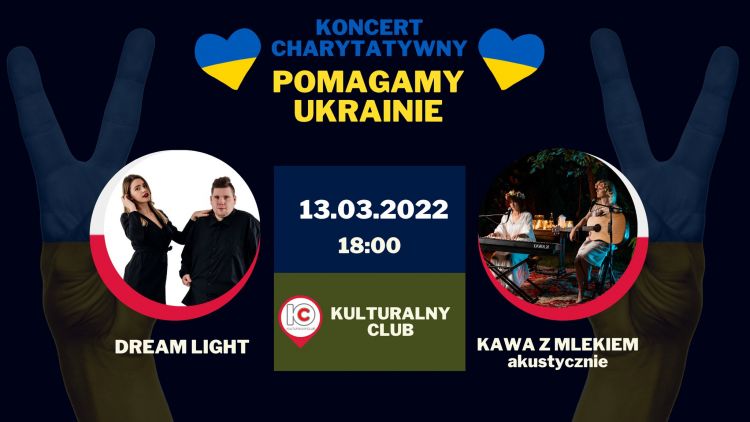 Koncert w Kulturalnym Clubie: Kawa z Mlekiem i Dream Light dla Ukrainy, 