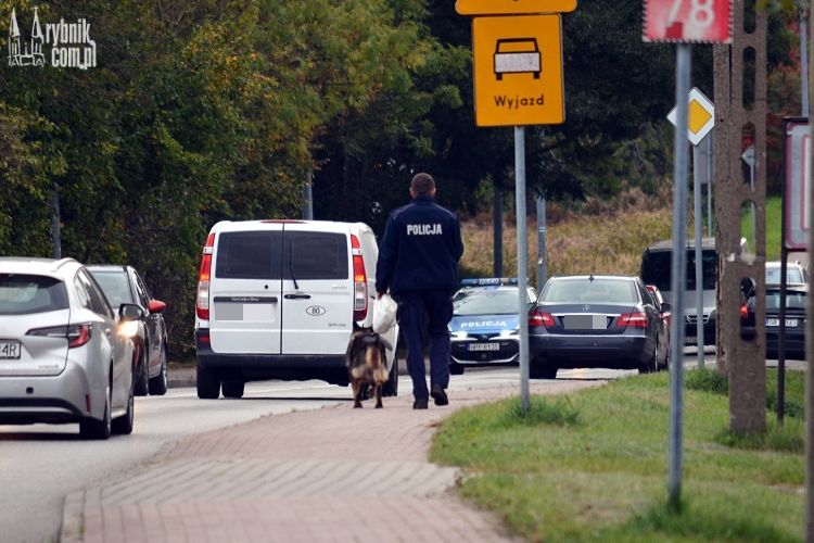Radiowozy pognały na sygnałach do Golejowa. Jest policjant z psem tropiącym. Co się stało? (zdjęcia), bf