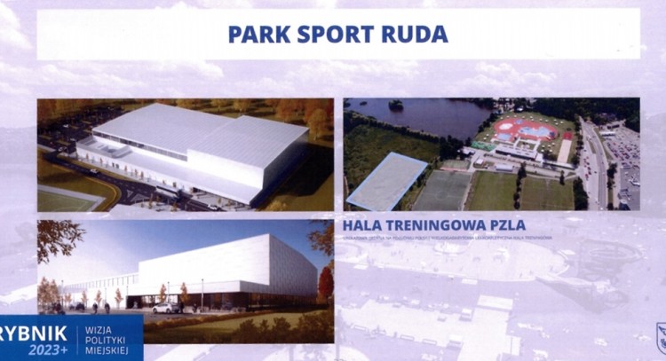Miasto planuje wybudować parking wielopoziomowy i halę lekkoatletyczną. Ile mogą kosztować te inwestycje?, Projekt Park Sport Ruda