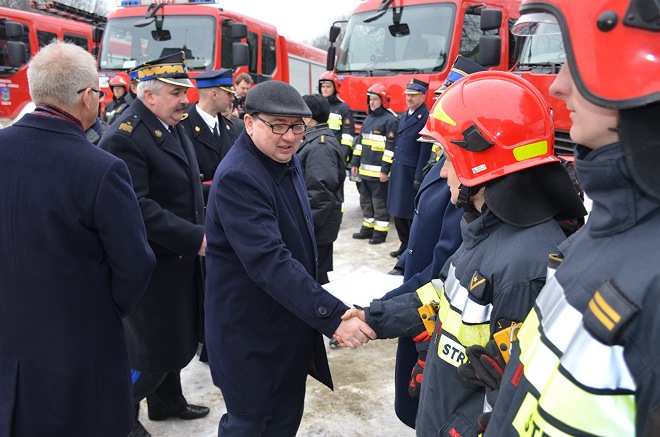 Straż pożarna z województwa śląskiego ma nowe wozy, WFOŚiGW Katowice
