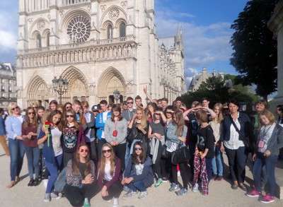 Uczniowie G10 zwiedzili Paryż, materiały prasowe