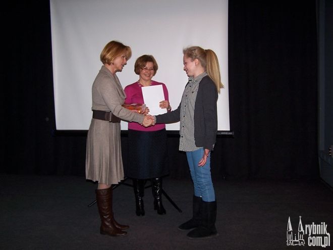 Justyna Ferska z Płońska jako jedyna z nagrodzonych osobiście odebrała swoją nagrodę