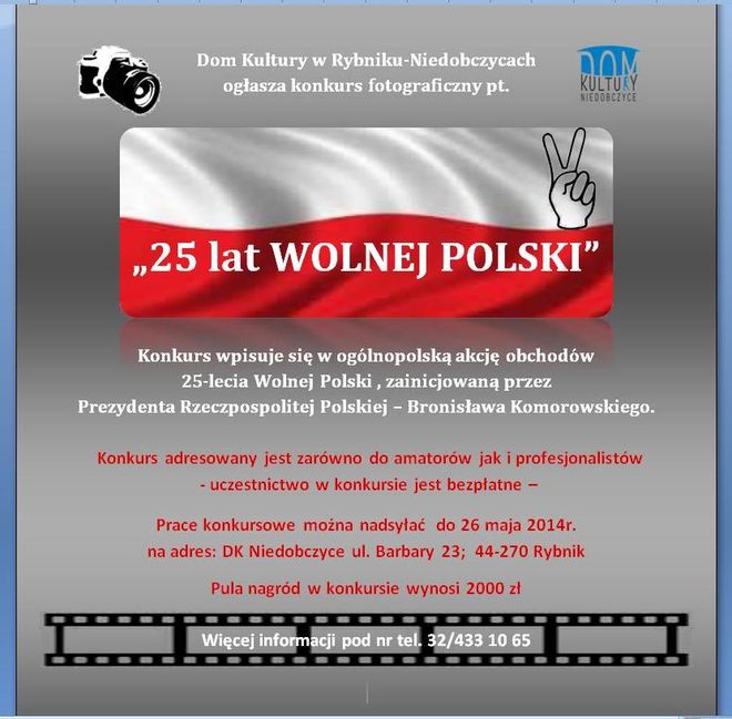 Konkurs fotograficzny „25 lat Wolnej Polski”, 