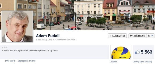 Adam Fudali zdobył ponad 5,5 tys. kliknięć ''Lubię to!''
