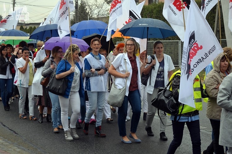 Rybnik: pracownicy szpitala wyszli na ulicę, Bartłomiej Furmanowicz