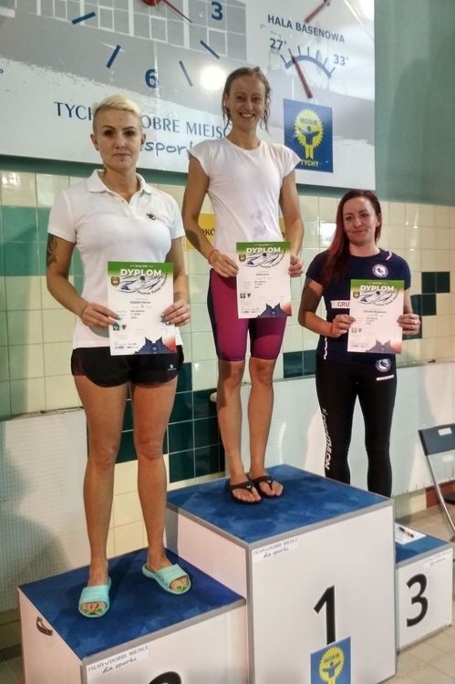Pływanie: Anna Duda (RMKS Rybnik) trzy razy na najwyższym stopniu podium, Materiały prasowe