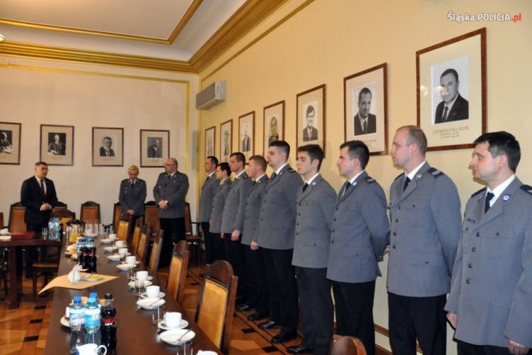 Bohaterscy policjanci z Rybnika nagrodzeni przez wojewodę śląskiego, Materiały prasowe