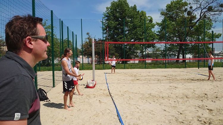 Siatkówka: TS Volley trenował na piasku z olimpijczykiem, TS Volley Rybnik