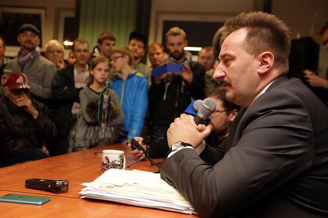 Żużel: spotkanie zarządu z kibicami, Dominik Gajda