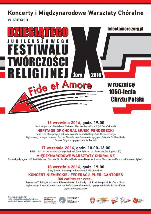 Żorski festiwal Fide et Amore zagości do Rybnika. Zapisz się na międzynarodowe warsztaty chóralne!, 