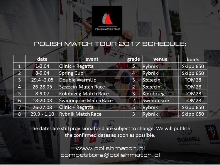 Żeglarstwo: Rybnik na mapie Polish Match Tour 2017, 