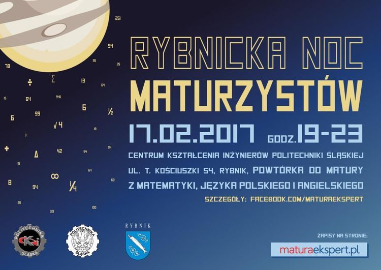 Nocna powtórka do matury w Rybniku, maturaekspert.pl