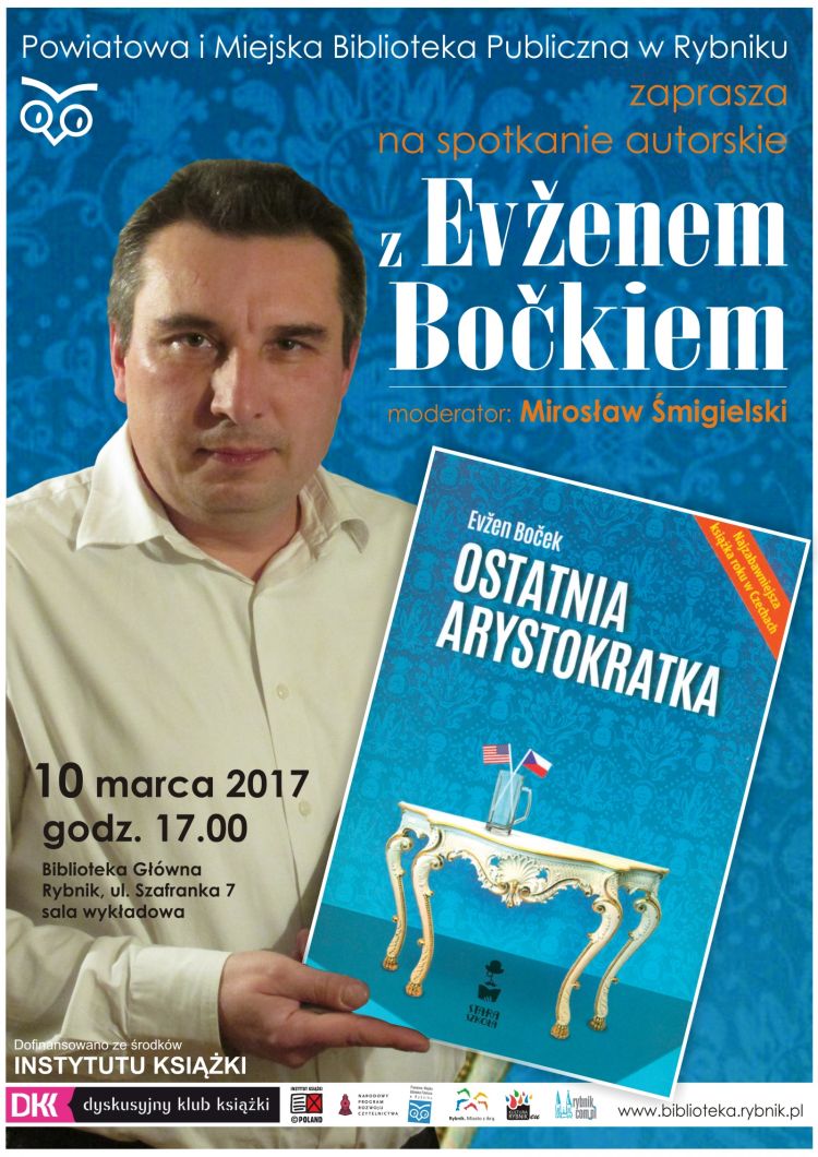 Najzabawniejszy czeski pisarz E. Boček odwiedzi Rybnik, 
