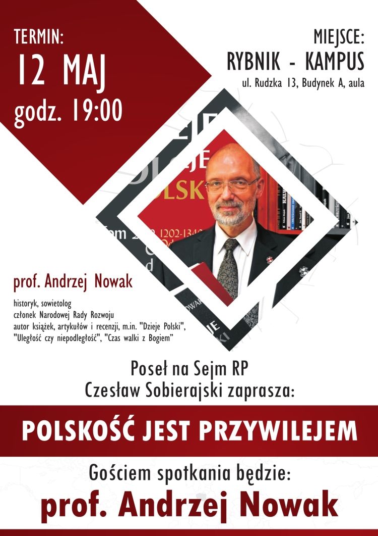 Prof. Andrzej Nowak w Rybniku. Przyjdź na spotkanie z wybitnym historykiem, 