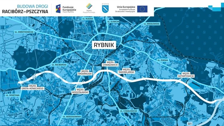 Rybnik otrzyma 10 mln zł dofinansowania na II etap drogi Racibórz-Pszczyna, Źródło: UM Rybnika