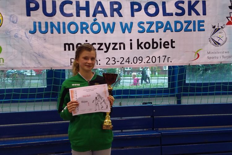 Puchar Polski Juniorek w szpadzie: brąz Alicji Klasik, Materiały prasowe