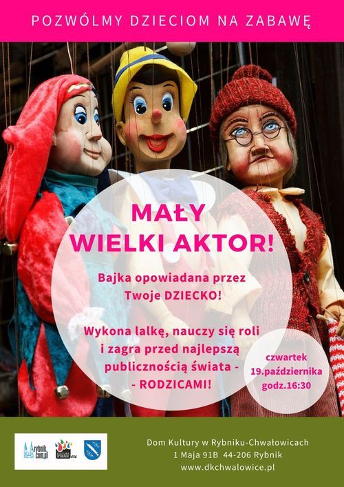 DK Chwałowice: cykliczne warsztaty lalkarskie dla dzieci, DK w Rybniku-Chwałowicach
