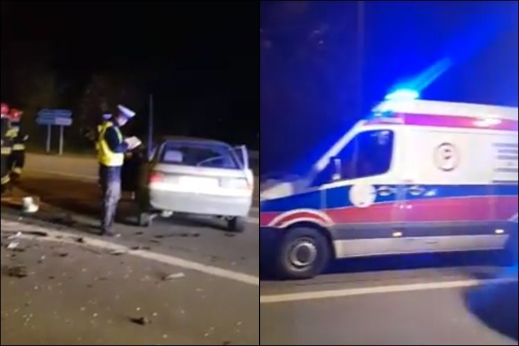 Wypadek na Wodzisławskiej. Opel wymusił pierwszeństwo na BMW (wideo), 