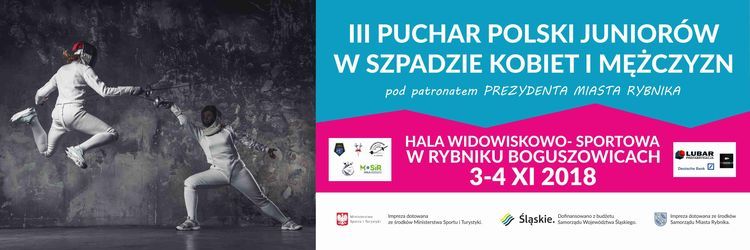 III Puchar Polski Juniorów w szpadzie kobiet i mężczyzn w Rybniku, 