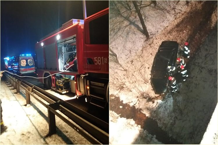 Wypadek na Mikołowskiej. Samochód spadł z wiaduktu?, Rybnik i okolice-Informacje drogowe 24H