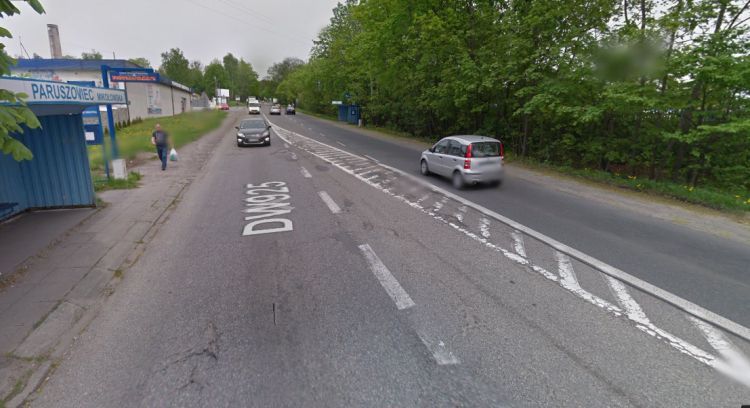 Ta droga wymaga przebudowy. Apel radnych do województwa, Google Street View
