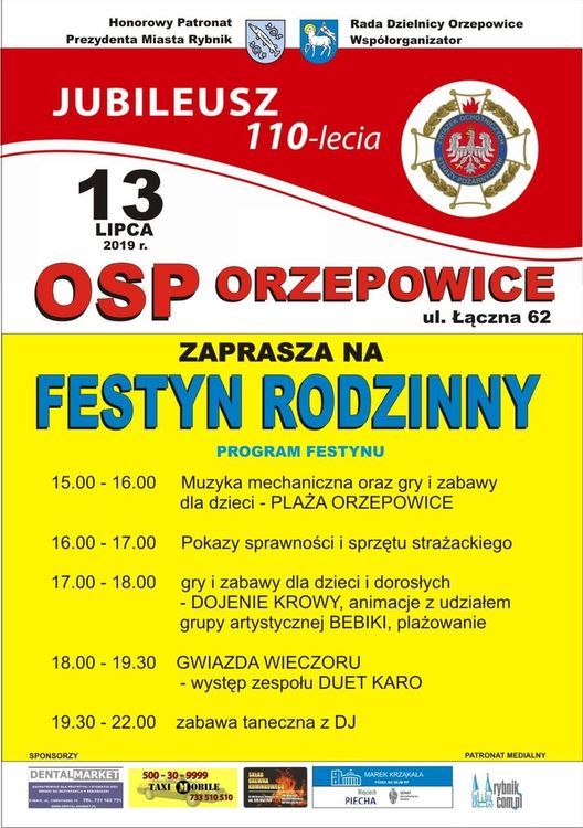 Obchody jubileuszu 110-lecia OSP Orzepowice, 