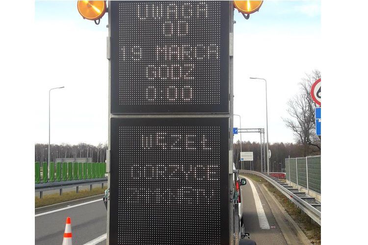 Węzeł A1 w Gorzycach będzie zamknięty, korek 5 km!, twitter/gddkia