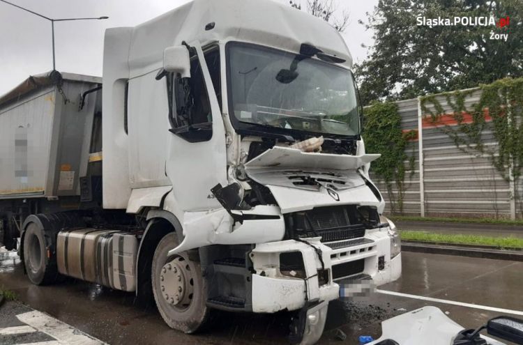 Kierowca z Rybnika spowodował wypadek na Wiślance, KMP Żory