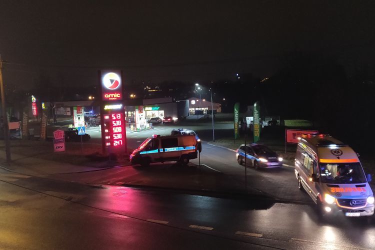 Napad na stację benzynową w Rybniku. Policjant postrzelił napastnika (wideo), Mateusz Suchanek