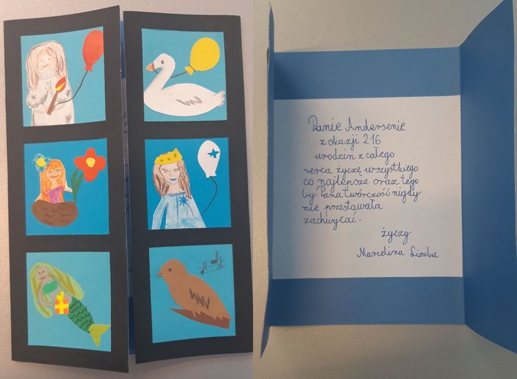 Biblioteka w Rybniku: dzieci pisały kartki urodzinowe dla Andersena, Materiały prasowe
