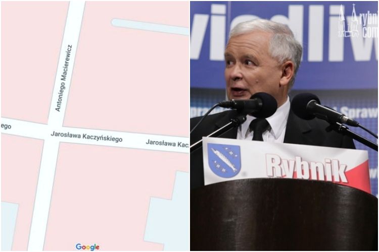 Kaczyńskiego, Macierewicza, Pisiorów. Rybnik ma „nowe ulice”. Gdzie?, Google Maps/Archiwum