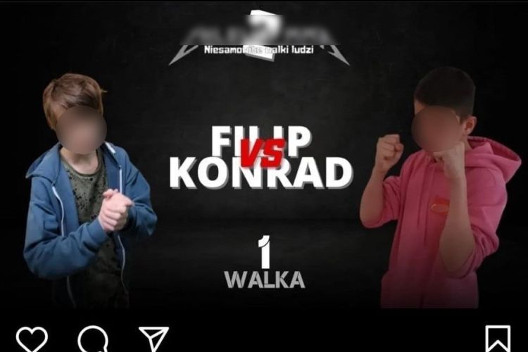 Filip vs. Konrad. Chcieli urządzić „galę MMA” dla dzieci, KMP Chorzów