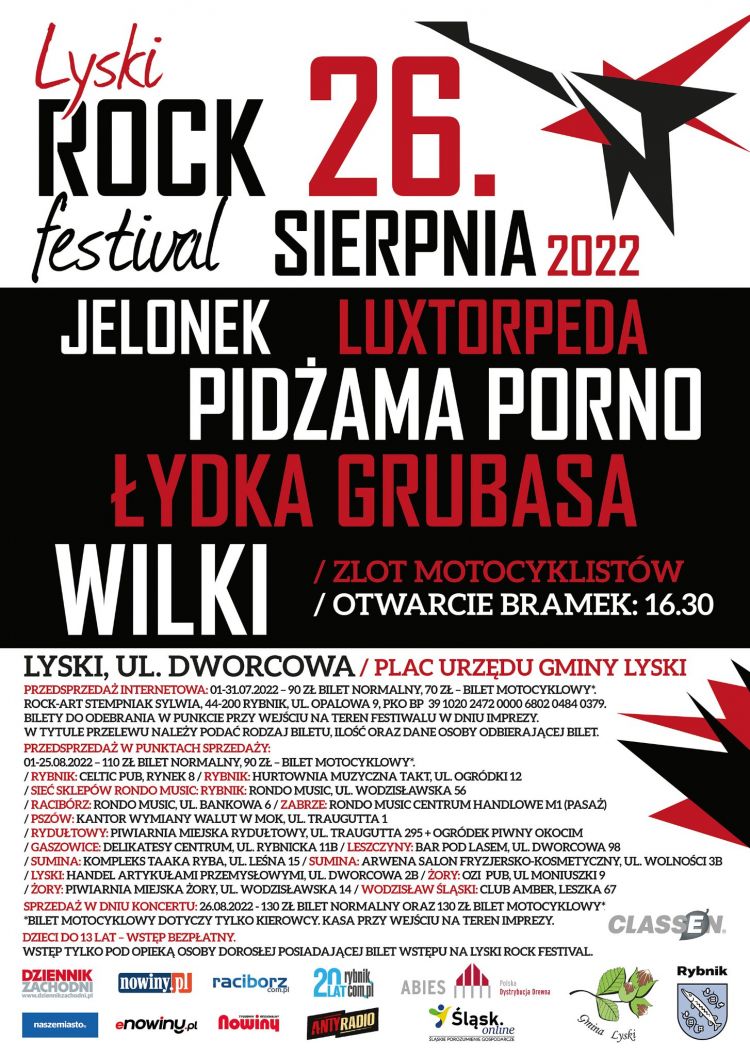 Lyski Rock Festival 2022: trwa sprzedaż biletów, 