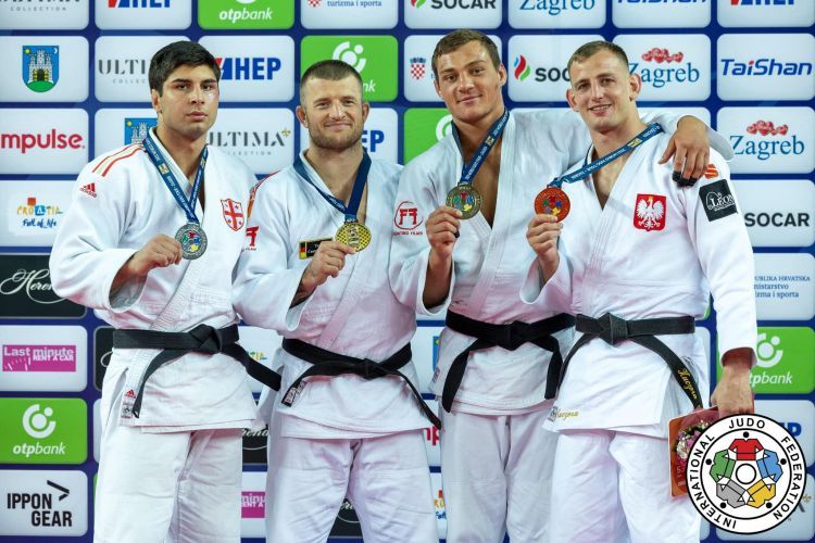 Piotr Kuczera wraca z Zagrzebia do Rybnika z brązowym medalem, International Judo Federation