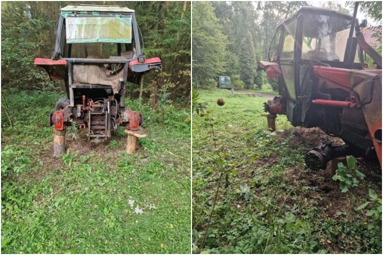 Ukradli mu koła z traktora. Tylko jedno waży około 200 kg!, Zdzisław Kinowski