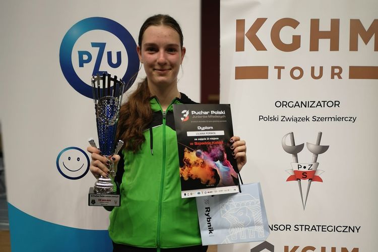 Szermierka: Liliana Porwoł w finale III Pucharu Polski juniorów młodszych w Rybniku, Materiały prasowe