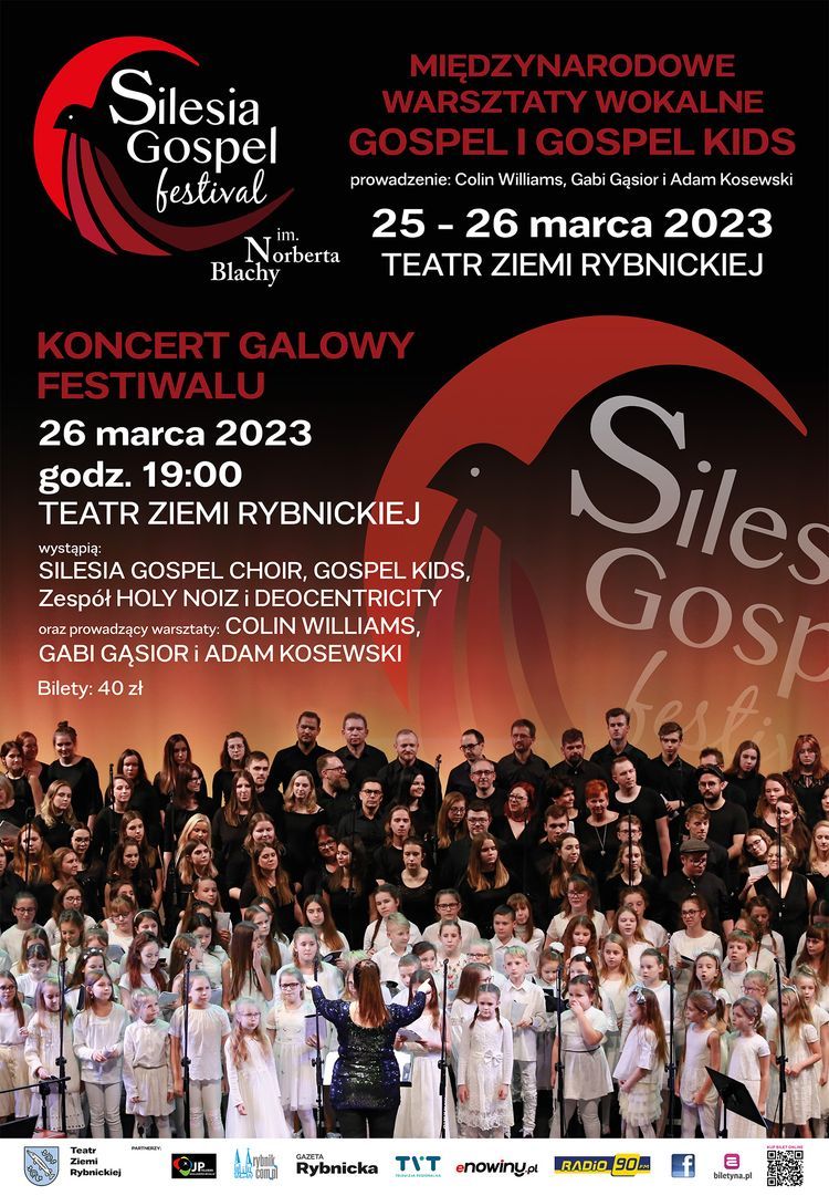 Teatr Ziemi Rybnickiej: koncert galowy XV Silesia Gospel Festival im. Norberta Blachy, 
