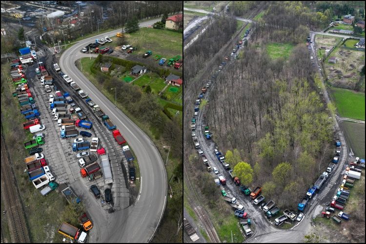 Ciężarówki tygodniami oblegają punkt załadunku węgla w Chwałowicach. Skąd wziął się ten problem i czy da się go rozwiązać?, bf
