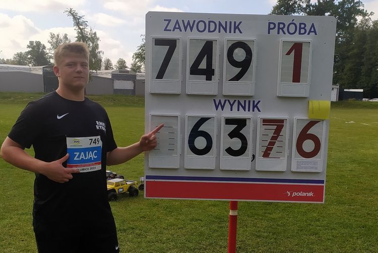 Lekkoatletyka: Szymon Zając mistrzem Polski do lat 16 w rzucie dyskiem, Materiały prasowe
