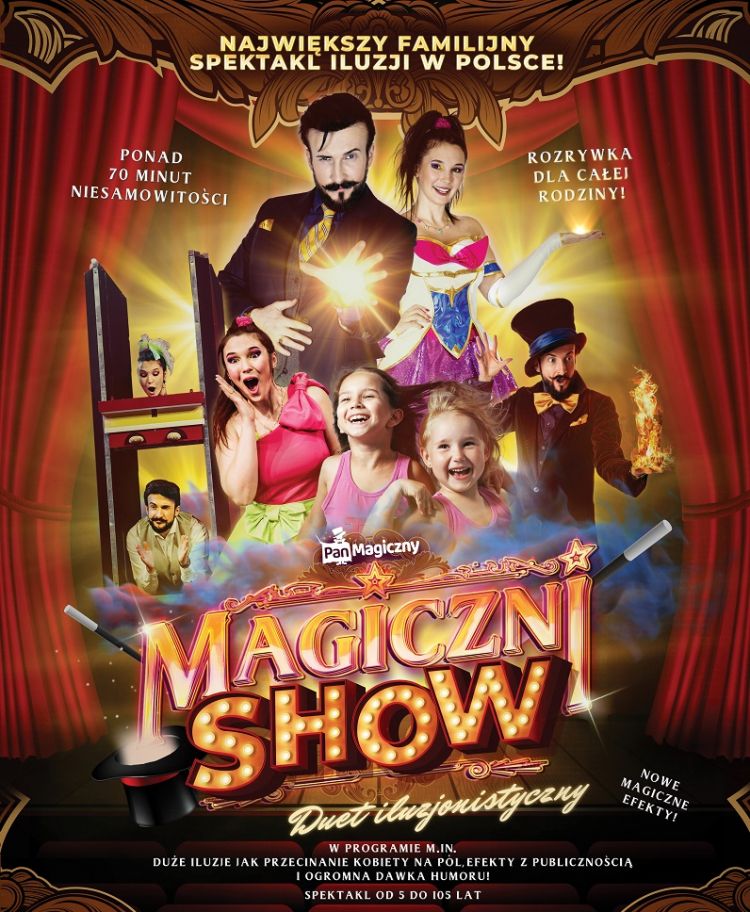 Magiczni Show - pokaz iluzji dla całej rodziny w Teatrze Ziemi Rybnickiej, 