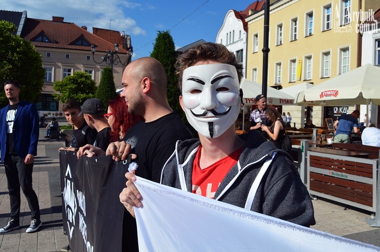 #stopACTA2 w Rybniku. Protestowali przeciwko cenzurze w internecie, Bartłomiej Furmanowicz