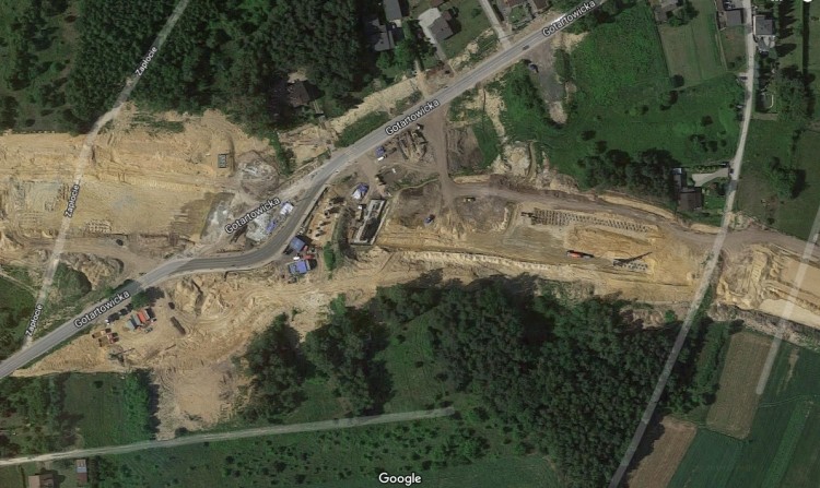 Niesamowite! Są zdjęcia satelitarne drogi Racibórz-Pszczyna, Mapy Google