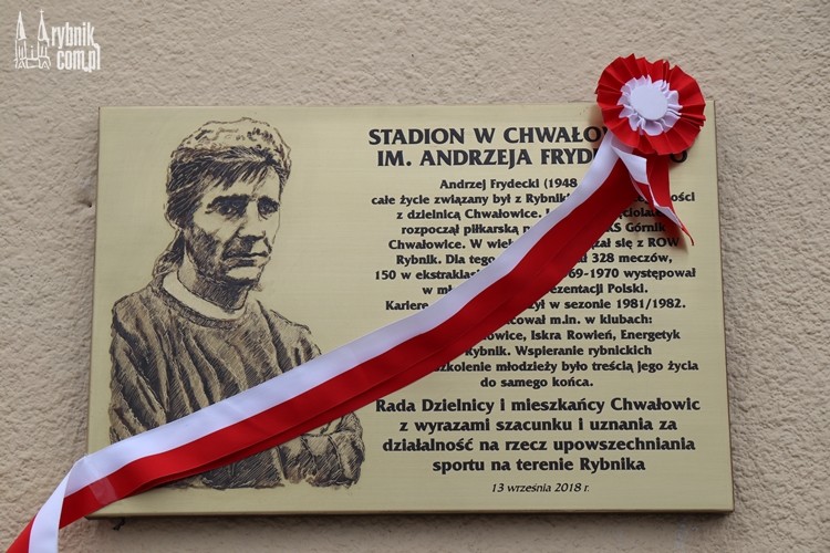Andrzej Frydecki patronem stadionu w Chwałowicach, Bartłomiej Furmanowicz, materiały prasowe