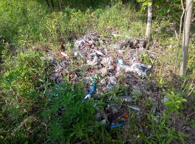 Kłokocin: ktoś urządził sobie nielegalne składowisko odpadów!, Bartłomiej Furmanowicz & mieszkańcy Kłokocina