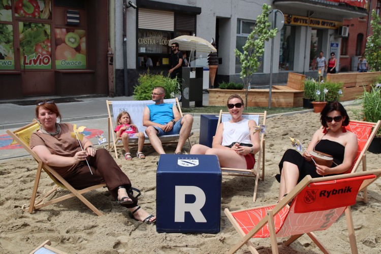 Na ulicy w centrum Rybnika powstała plaża!, Bartłomiej Furmanowicz