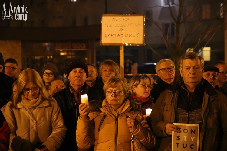 „Dziś sędziowie- jutro TY!”. Protest przed sądem w Rybniku, Bartłomiej Furmanowicz
