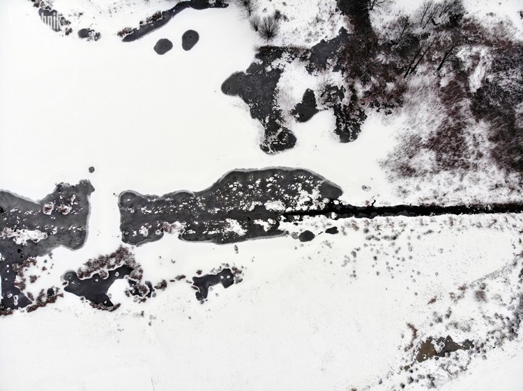 Rybnik przykryty białym puchem. Zdjęcia z drona, Bartłomiej Furmanowicz