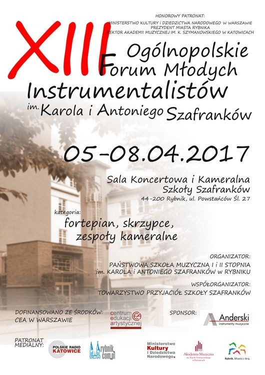 13. edycja Forum Młodych Instrumentalistów, 
